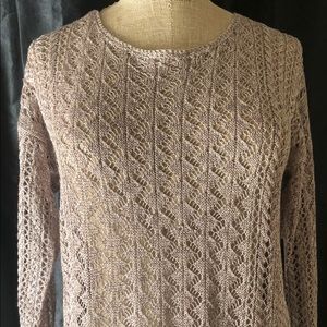55% Linen & 45% viscose knit sweater